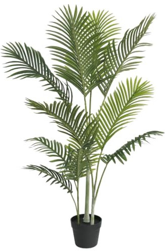 vidaXL Palma Artificiale Verde 120 cm in PP
