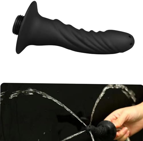 Silicone Shower Cleaner Enema Douche System for Men Women,Enema Nozzles Hose,Handheld Water Shower Nozzle Anal Rinse Vaginal Cleaning Kit