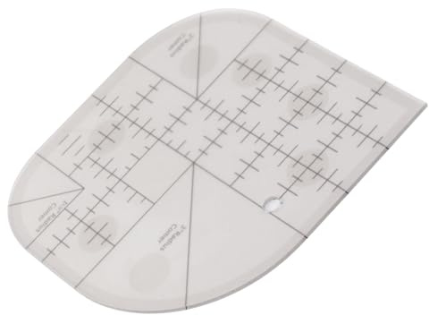 Regla Curva Acrílica para Costura,Cortador de Esquinas Redondeadas, Plantilla para Patchwork, Herramienta DIY con Marcas de 45° y 90° (2.5cm-7.6cm) para Manteles Colchas y Manualidades