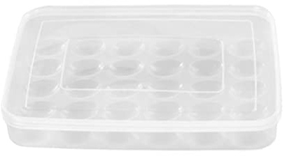 LIFKICH 30cuadrículas Caja De Huevos Grande Contenedor Plástico Huecos Huevera Resistente Para Refrigerador Organización De Huevos