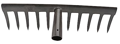 HANABASS Râteau De Jardin pour Ameublir Le Sol Râteau à Clous pour Jardinage Agricole Houe Tête Uniquement