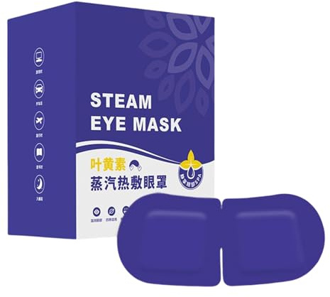 Masque Vapeur Pour Yeux Secs | 10 Pièces Masque Oculaire Chauffant Confortable pour Spa et Sommeil | Compresses Chaudes pour Relaxation Spa à Domicile, Routine du Coucher, Séance de Méditation, Récupé