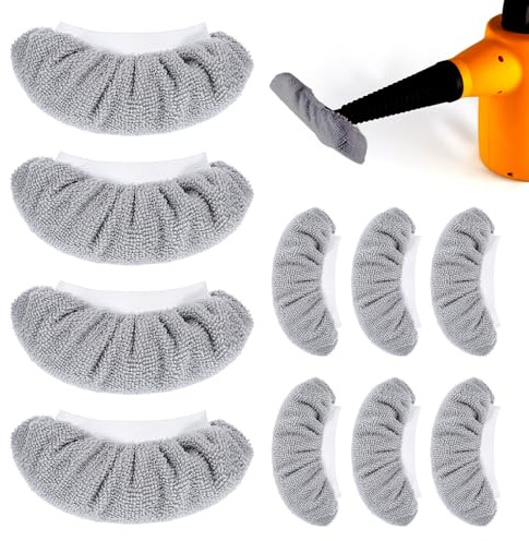 Universal Dampfwischpads Wiederverwendbare Dampfwischpad Dampfreiniger Zubehör 10PCS Waschbare Dampfreiniger Aufsätze Dampfreinigers Mikrofaser Ersatztücher für Meisten Handgeführten Dampfreinigers