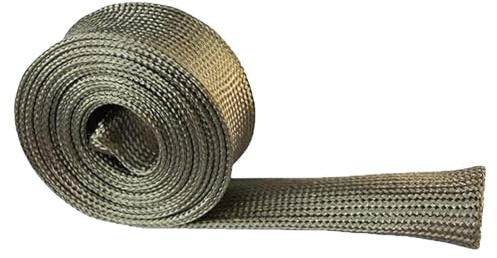 SUIOPPYUW Gaine de en Fibre de Basalte pour câbles, Thermique pour véhicules et Motos, des câbles Freins, Gain Temps et d'efforts. pour Bougies d'allumage et, 19 mm x 3 m