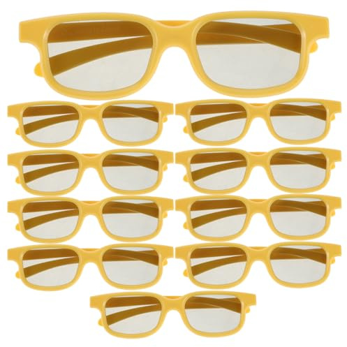 DIYEAH 10 Gafas para cámara: Gafas anaglifas para películas - 3D para Cine y televisores 3D pasivos, proyectores, Uso en casa y Cine