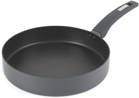 Salter Alto 28 cm stekpanna – återvunnet pressat aluminium, 4,5 cm djup kropp, non-stick, lämplig för induktion, cool touch bakelithandtag, liten matlagningsgryta, PFOA och PFAS-fri, 10 års garanti
