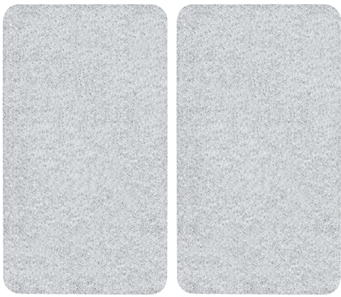 WENKO Plaque de Recouvrement Universelle Mod. Transparent, réglable en Hauteur pour Tout Type de cuisinière, Planche à découper et Protection Anti-éclaboussures, Verre, 30 x 52 cm, 2 pièces