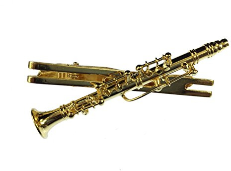 boîte épingle pince à cravate Cravate Miniblings Cravate clarinette or clarinettiste musique - Bijoux Fashion main I Cravate épingle pince à cravate Cravate bijoux Mr hommes bijoux clip