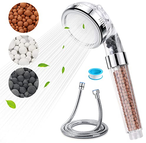 Vicloon Bathroom Shower Set,Handheld Shower Head, Adjustable Showerhead, Universal Bath with Water Saving Removing Chlorine