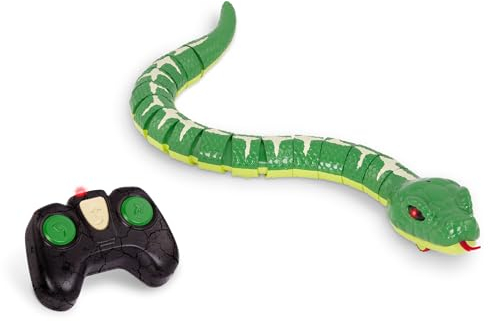 TERRA by Battat - Boa de l'arbre d'émeraude - Serpent télécommandé pour enfants - Serpent télécommandé avec lumières - Jouet Boa de l'arbre d'émeraude - 6 ans et +