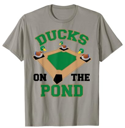 Ducks On The Pond | Cute Softball Player Funny Baseball Gift T-Shirt