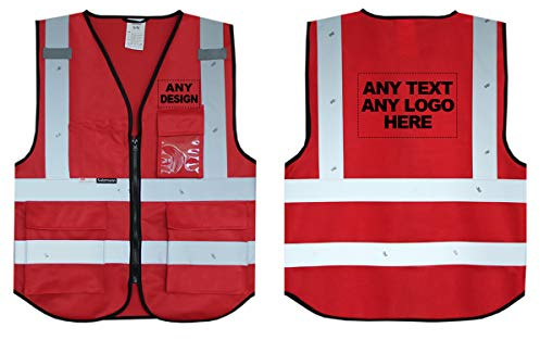 Salzmann Warnweste mit Logoaufdruck | XS-5XL | Klassisches Design | Hergestellt mit 3M Reflektierendem Material | Entspricht EN20471 oder EN17353