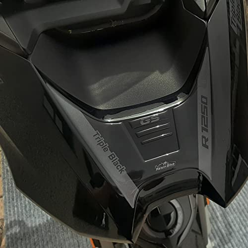 Resin Bike Motorcycle 3D Stickers Compatible with BMW R 1250 GS Triple Black 2021-2024. Front Toe Cap Protection from Bumps and Scratches. 3D Resin Coated Stickers - Gadget Moto
