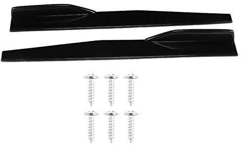 Minigonne Laterali, Yctze 29.3 Pollici Minigonne Laterali per Auto Rocker Splitter Protezione Antigraffio Universale Nero Lucido Modificato P per seitenschweller minigonna universale in carbonio minig
