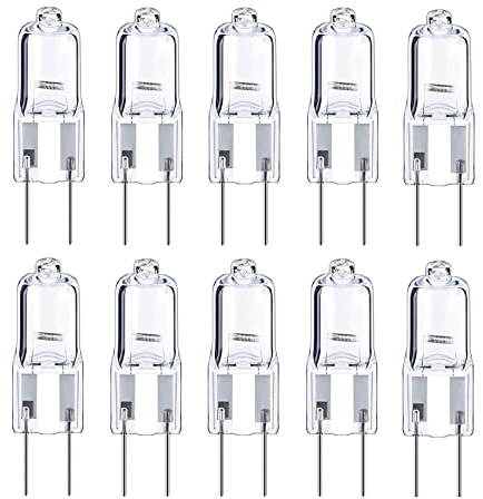 ShuoHui G6.35 Lampe 35W Halogenbirne Dimmbar Niedervoltlampe 12V GY6.35 Sockel Glühbirne Warmweiß 2700K Halostar Beleuchtung 360° Abstrahlwinkel Halo Stiftsockel (10)