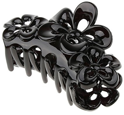 Fermagli for capelli Accessori for capelli Scrunchies Fasce for capelli, Artiglio dell'attaccatura dei capelli della mascella delle donne for il fissaggio di strumenti for il trucco dei capelli, nero,