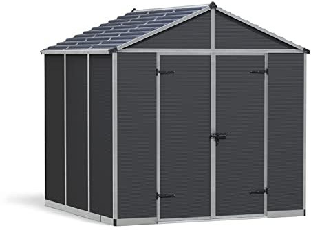 Canopia Palram Rubicon Abri en Plastique Gris 8 x 8 229 x 237 x 235 cm
