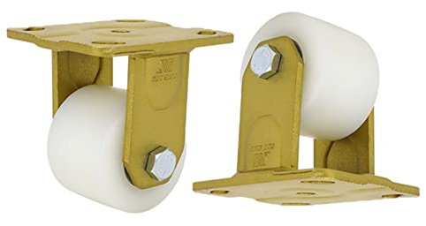 Hochleistungsrollen, weiße, verdickte Grundplatte, Möbel, Schrankrolle mit doppelten Kugellagern, Laufrollen, Trolley, schützen Ihre Böden, hochwertiges Nylon, bewegliche Rollen (75 mm, direktional