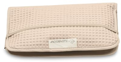 ULLENBOOM ® Windeltasche für unterwegs, Sand, Made in EU - Wickeltasche für bis zu 3 Windeln, Feuchttücher & weiteres Zubehör, Ideal als Wickelorganiser für den Kinderwagen