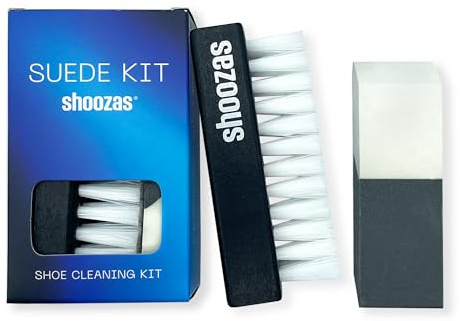 Shoozas Kit de nettoyage de chaussures – Kit de nettoyage de chaussures sans désordre, puissant et délicat, séchage rapide, non toxique, sans danger sur tous les matériaux., blanc, Taille unique