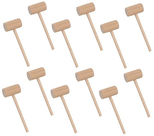 BESTonZON Holzhämmerset Für Meeresfrüchte Mini-hämmer Aus Massivholz Für Hummer Und Krabben Kuchenhammer Aus Holz Für Schalentiere Und Backen