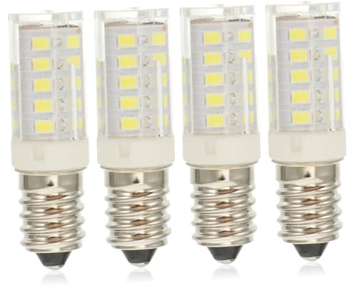 OSALADI 4pezzi Led Bulb Per Frigorifero e Macchine Da Cucire Luce Ceramica Calde e Neutre Sostituzione Per Elettrodomestici Facile Installazione e Durabilità