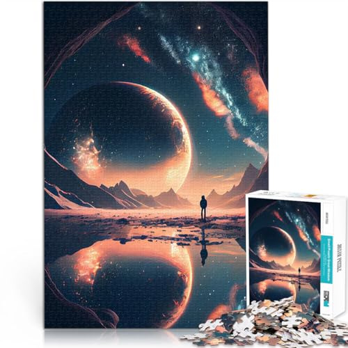 Puzzle für Jugendliche 1000 Teile Familienspiel zum Stressabbau, schwierige Herausforderung Neue Welt für Heimdekoration38x26cm