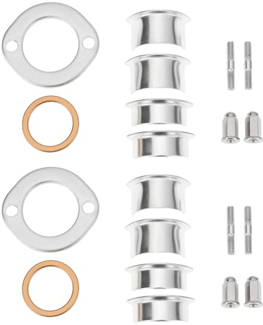 ECSiNG 2 Juegos de Pinzas para Tubo de Escape de Motocicleta Soporte de Abrazadera Compatible con Honda CG125 CB XL XL185