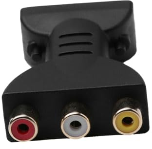 MOLUCKFU Adaptateur numérique vers vidéo RCA Noir Compact Plug and Play pour Audio et vidéo HD avec Support et Ethernet pour téléviseurs et Voyage