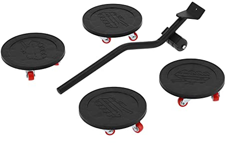 Kit de Levage de Meubles Professionnel, 5 pièces, Roues rotatives Robustes, Ensemble de Chariots avec poignée Ergonomique pour Un déplacement Fluide des Meubles de Bureau à