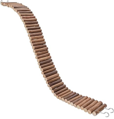Buhygn Rampa para Hámster Flexible de Madera para Pequeñas Mascotas