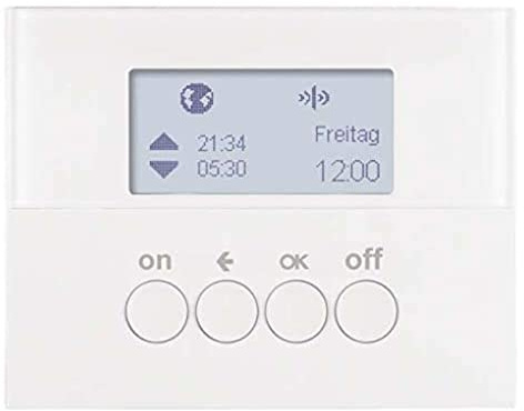 Hager Schaltuhr Beleuchtung RF usbquicklink K1 weiß Polar
