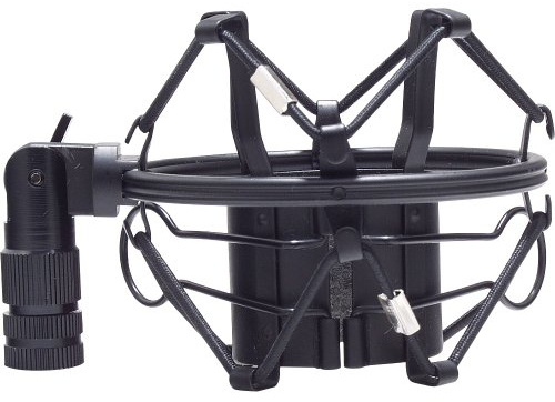 Fame Audio EA 201b Mikrofonspinne, Universell Einsetzbar, 40-50mm Durchmesser, Robuste Verarbeitung, 5/8 Zoll Stativgewinde, Schwarz, Kostengünstige Alternative für Akustische Entkopplung