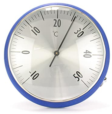 Edelstahl-Schwimmbadthermometer, blau