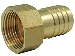 Raccords cannelés : Embout femelle avec écrou libre - Ø A: 1/2'' | Ø B: 10mm