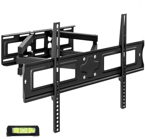 tectake® Support TV mural Téléviseurs 32-100 (81 à 254cm) Support mural TV inclinable, orientable Accroche Television Mural, VESA max 600x400, Charge max 120kg, Support TV, Écart mur réglable 8-52cm
