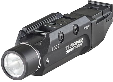 Streamlight 69450 TLR RM 2 Compact, Portable Rail-Mounted LED Tactical Lighting System with Tail Loc, Remote Switch, and 2 Lithium Batteries, Black