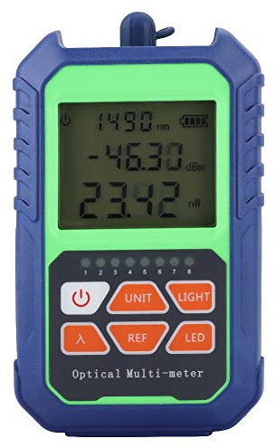 Heayzoki Fiber Optical Power Meter, Type A High Precision Mini Network Testers for FTTH CCTV CATV Tools, Fiber Optical Cable Tester Checker