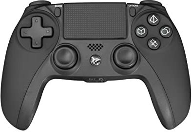 White Shark, Armageddon, Controller da Gaming Compatibile con PS3 e PS4, Design Ergonomico con 15 Tasti + 2 Analogici + Touchpad, Doppia Vibrazione, Interfaccia Micro USB/Bleutooth, Nero