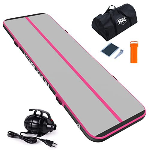 BEYOND MARINA Aufblasbare Matte Tumbling Track,Air Turnmatte Trainingsmatte Gymnastik-Luftbahn 3m 4m 5m 6m mit elektrischer Pumpe,Tragetasche,Luftmatten für den Zuhause,Outdoor,Yoga, Übungsgymnastik