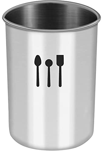 Ichigo Ichie Escurridor de Cubiertos de Acero Inoxidable, Porta Utensilios de Cocina con Agujero de Drenaje, Ideal para Organizar Utensilios de Cocina