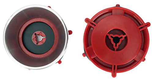 Adaptateurs de Moyeu Nab, Verrouillables 1 Paire Professionnel Poli 10 Pouces Ouvreur Chargeur Universel Base Rouge, Bobine à Bobine Magnétophone (Argent)