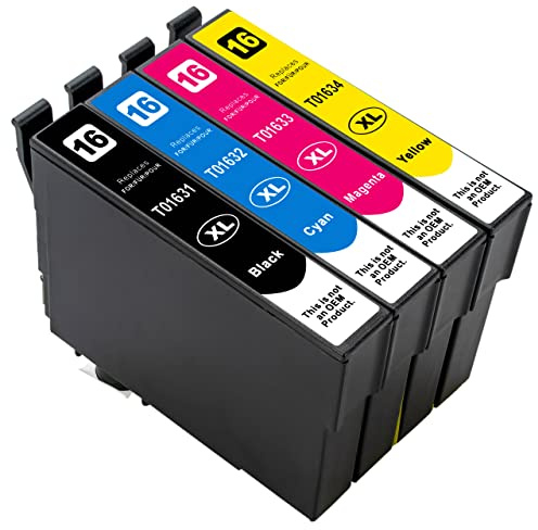 ESMONLINE 4 er Set Multipack kompatible Druckerpatronen als Ersatz für Epson 16 XL für Workforce WF-2760DWF 2750DWF 2660DWF 2650DWF 2630WF 2540WF 2530WF 2520NF 2510WF 2010W