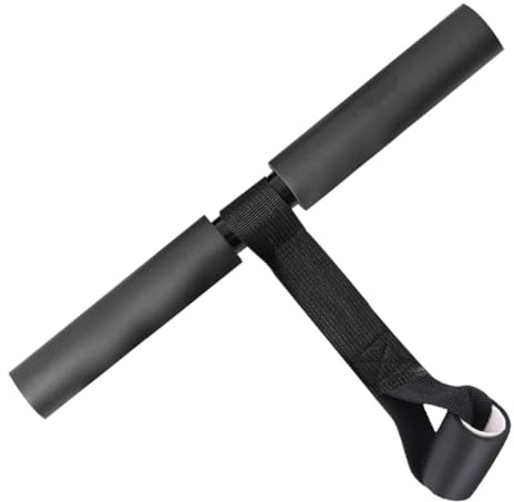 KICHOUSE Abdominal Fitness Helper Portable Sit-up Aid for Home Workouts Durable Crunches Device with High-elastic Foot Support for Abdominal Muscle Training Black