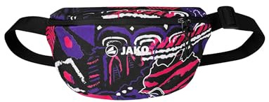 Jako Malle Bauchtasche Damen & Herren Weiß/Pink/Lila/Schwarz One Size - Stylische Gürteltasche für Handy, Geldbeutel & kleine Accessoires, 100% Polyester