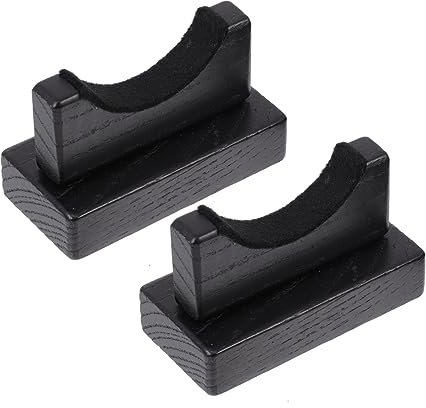 ERINGOGO 2pcs Baseball Bat Holder Rack Wall Mount Black Wooden Bat Storage Stand and Display Holder for Home Use Suitable