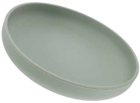 Gogogmee Assiette Antidéversement Silicone avec Ventouse pour Personnes Âgées et Handicapées Vaisselle Stable avec Rebord Surélevé pour Autonomie Alimentaire et Repas sans Déversement