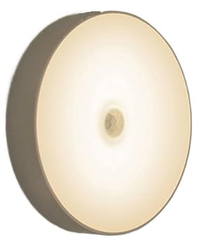 YFDGD Luces Bajo Armario Luz Nocturna LED Con Sensor De Movimiento, Lámpara Detección Inalámbrica, Ahorro Energía, Lámparas Pared, Iluminación Del Pasillo Y Dormitorio Carga USB(Motion sensor Warm)
