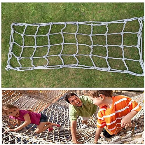 Hållbart klättringsnät för barn – 1,0 x 8 m (3,5 x 8,0 m (1,0 x 8,0 fot) utomhuslekplats säkerhetsnät för gungset, klättringsramar, äventyrslekutrustning – perfekt för skoj