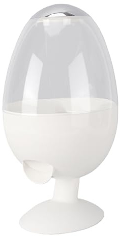 Fockety Distributeur Automatique de Bonbons, Base Améliorée pour éviter les Déversements, 3 Options de Distribution, Capteur sans Contact, Forme Ovale, Design Rétro, avec Fraîcheur